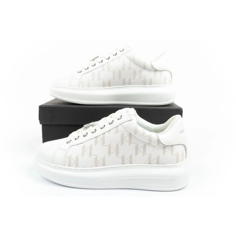 Karl Lagerfeld Kapri men's shoes sneakers natural leather white