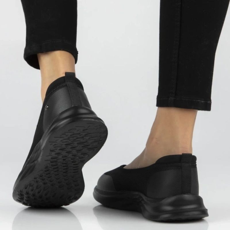 Black Filippo DP7599 textile platform shoes