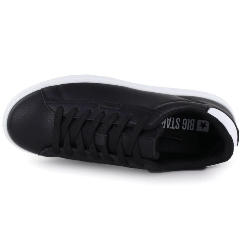 Men's sports shoes, eco-leather, black, Big Star TT174332