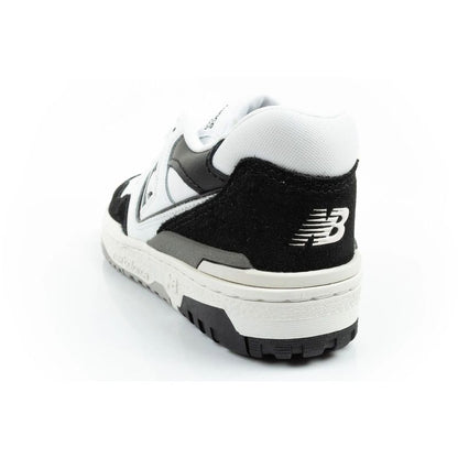 New Balance 550 youth sports shoes sneakers leather fashionable black white