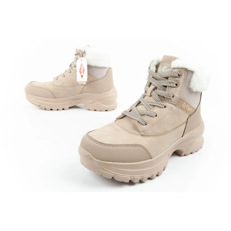 Lee Cooper women's winter trekking sports shoes Lee Cooper insulated beige
