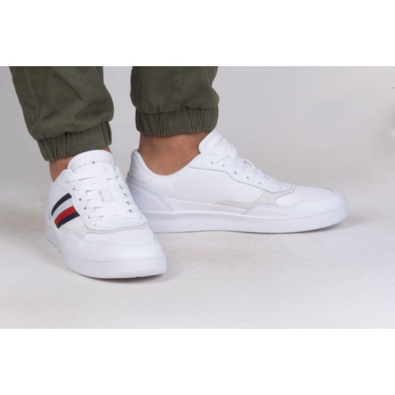 Tommy Hilfiger Court Cupsole Retro Lth Stripes M FM0FM04828YBS shoes