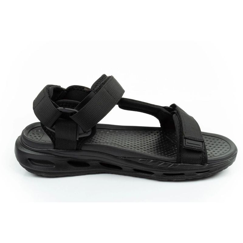 Lee Cooper men's shoes with velcro straps for summer, lightweight black
