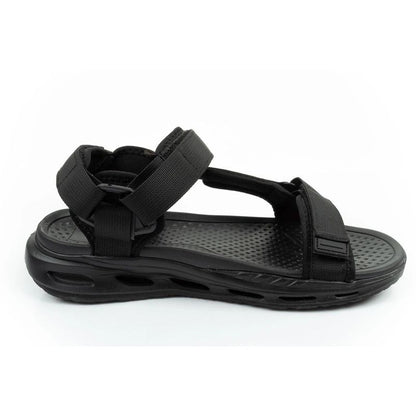 Lee Cooper men's shoes with velcro straps for summer, lightweight black