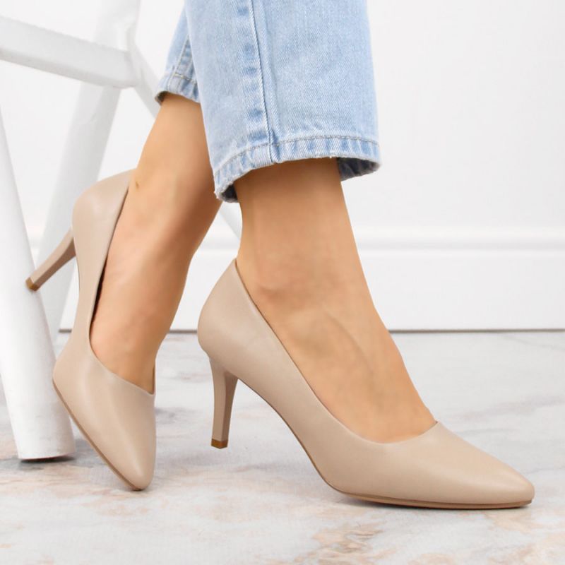 Sergio Leone W SK414E coffee high heels