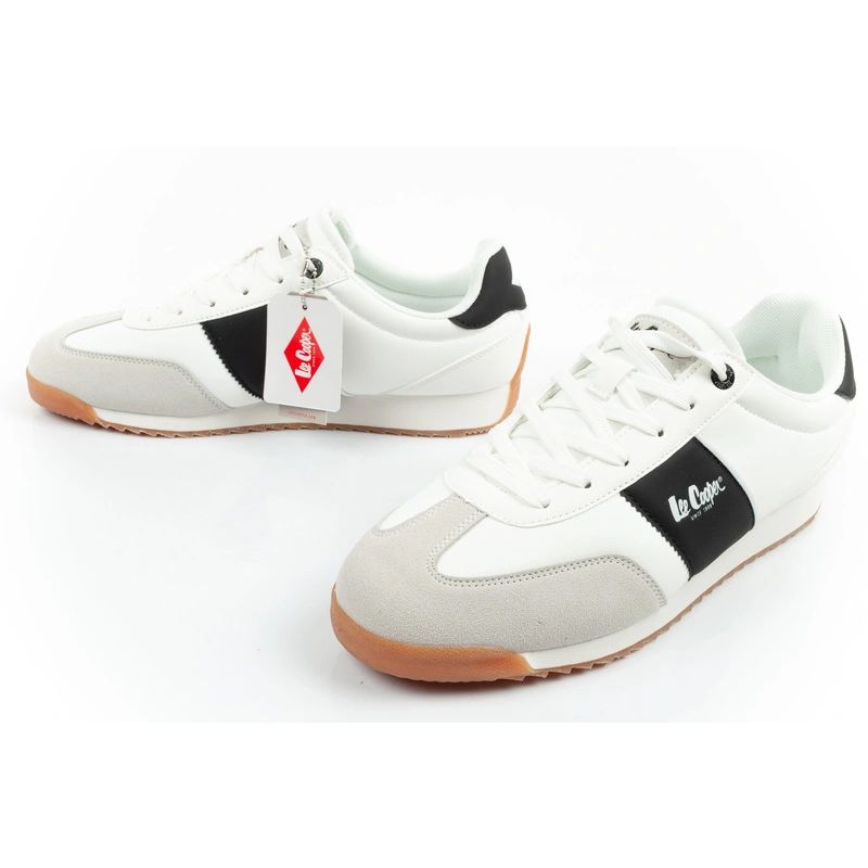 Lee Cooper sports shoes sneakers men's fashionable comfortable white