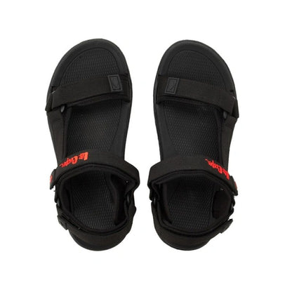 Lee Cooper women's shoes with velcro straps for summer beach sandals, lightweight black