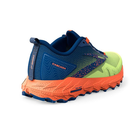 Cascadia 17 men's trail running shoes green used