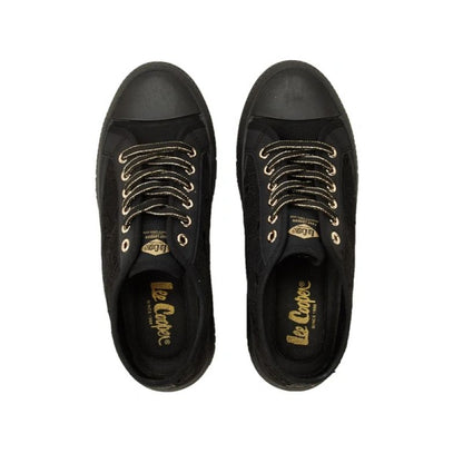 Lee Cooper women's sports shoes sneakers black platform lace