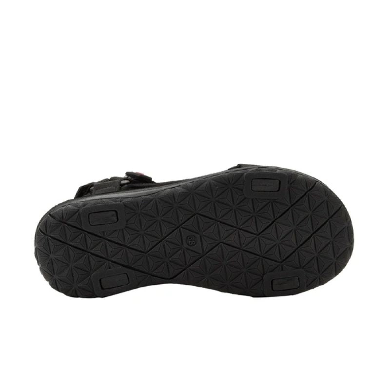 Lee Cooper women's shoes with velcro straps for summer beach sandals, lightweight black