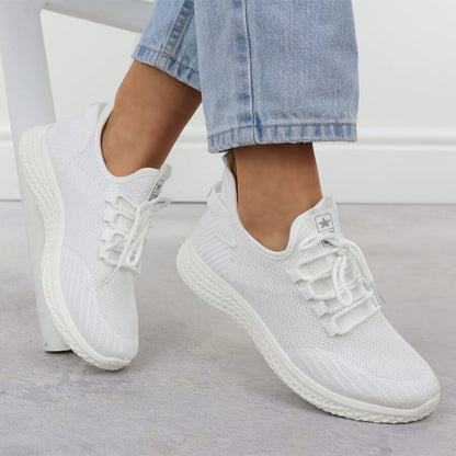 Lightweight mesh sports shoes white News 3634