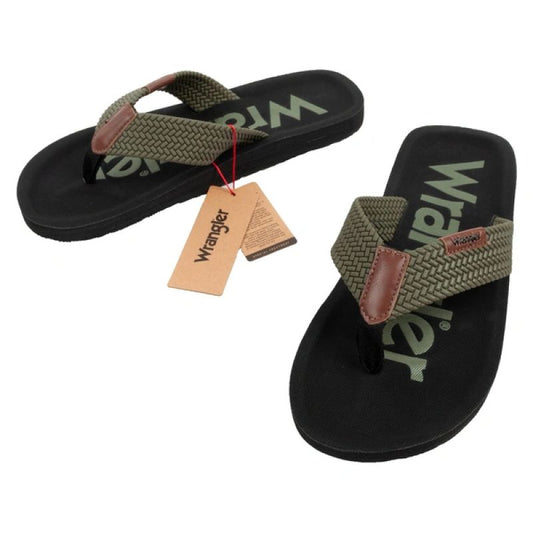 Wrangler men's shoes Zane Flipflop green flip-flops
