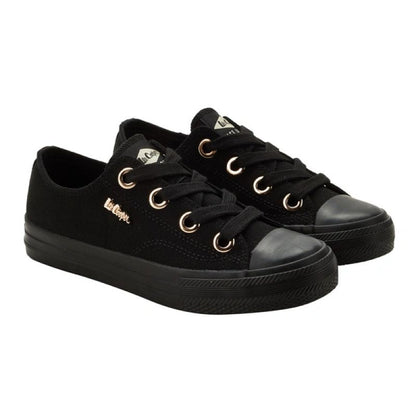 Lee Cooper women's sports shoes fabric sneakers stylish black