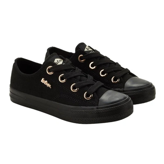 Lee Cooper women's sports shoes fabric sneakers stylish black