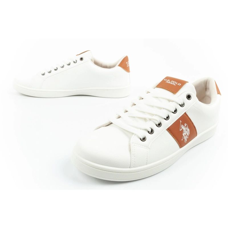 US Polo Assn. shoes sneakers men's fashionable white comfortable