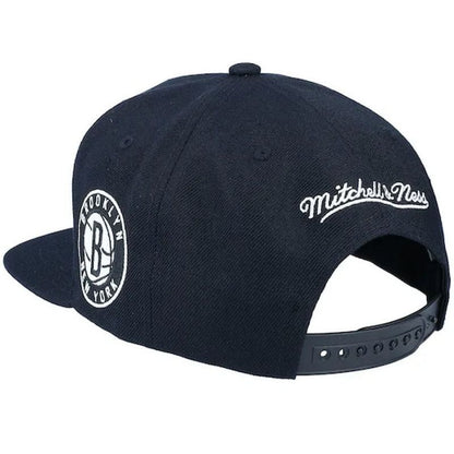 Mitchell & Ness NBA Brooklyn Nets Team Script 2.0 Snapback Nets Cap HHSS3280-BNEYYPPPBLCK
