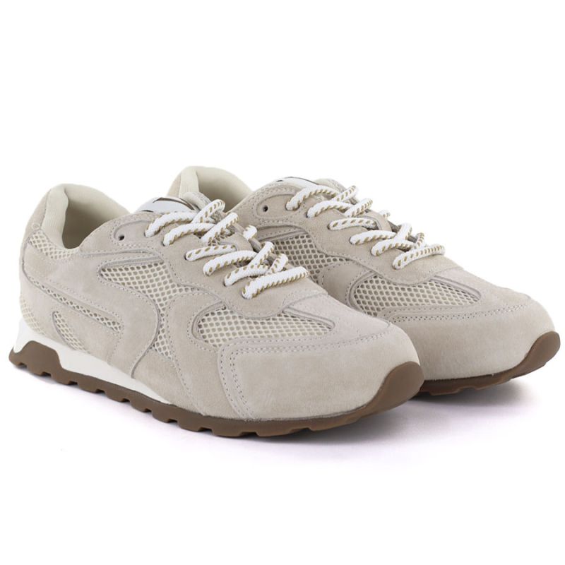 Women's beige suede leather shoes Vinceza 86426