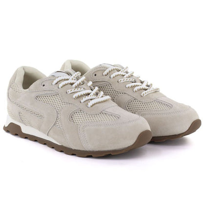 Women's beige suede leather shoes Vinceza 86426