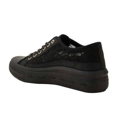 Lee Cooper women's sports shoes sneakers black platform lace