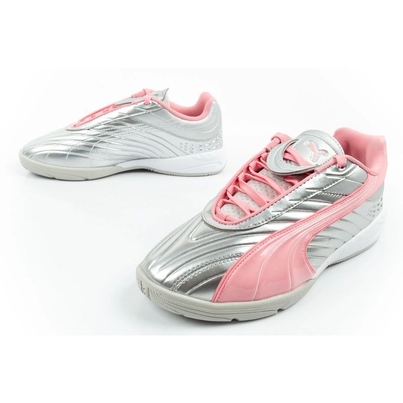 Puma sports shoes sneakers youth V-S2 Goalgetter fashionable silver