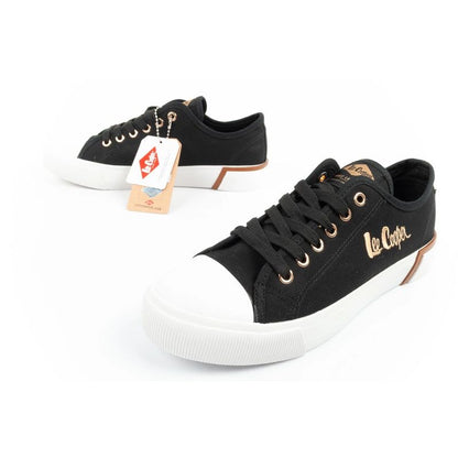 Lee Cooper women's sports shoes fabric sneakers stylish black