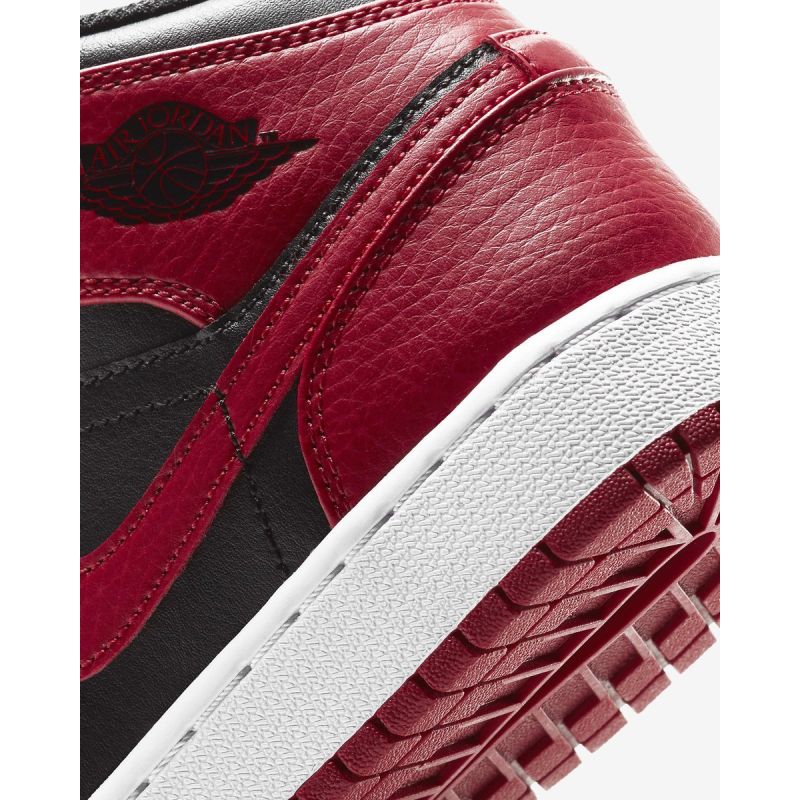 Air Jordan 1 Mid Banned GS retro shoes - 554725-074