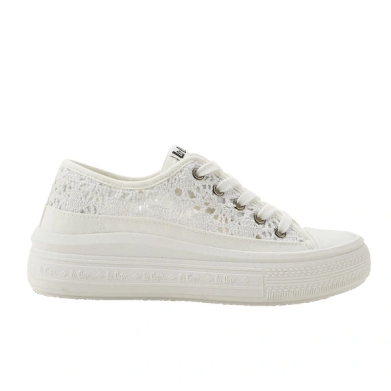 Lee Cooper women's sports shoes sneakers white platform lace