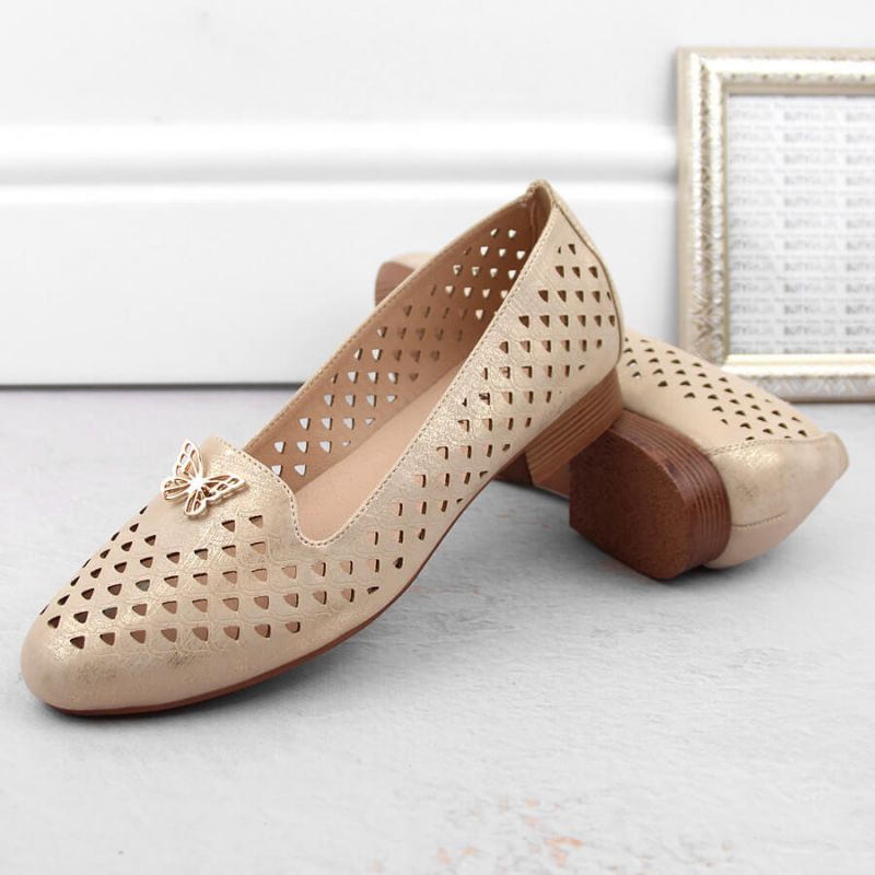 Openwork shoes M.Daszyński W SAN35 gold