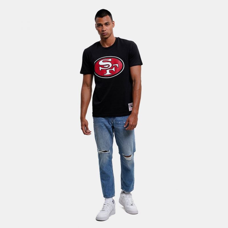 Mitchell & Ness NFL Team Logo Tee San Francisco M 49ERSS BMTRINTL1053-SF4BLCK