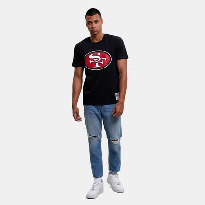 Mitchell & Ness NFL Team Logo Tee San Francisco M 49ERSS BMTRINTL1053-SF4BLCK
