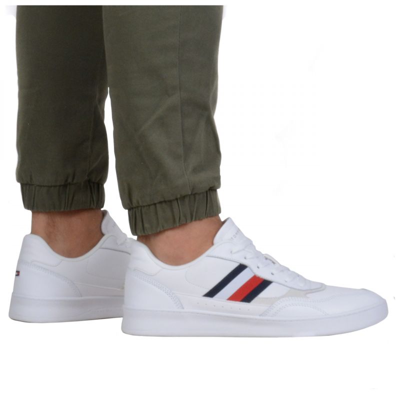 Tommy Hilfiger Court Cupsole Retro Lth Stripes M FM0FM04828YBS shoes