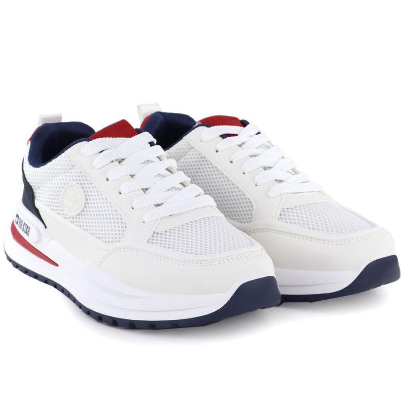 Men's white sports shoes Big Star TT174315