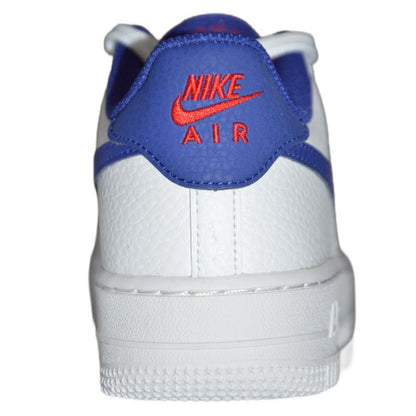 Nike Air Force 1 White/Deep royal blue women's shoes - CT3839-101