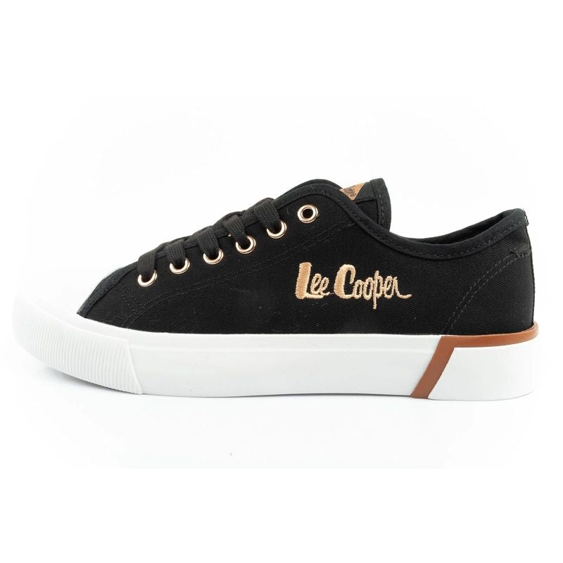 Lee Cooper women's sports shoes fabric sneakers stylish black