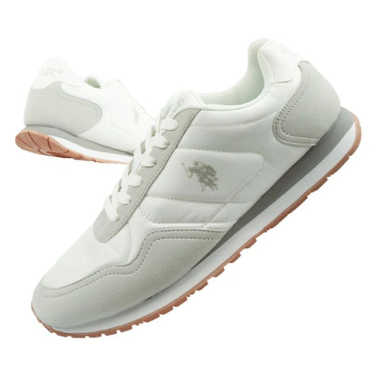 US Polo Assn sports shoes sneakers men's fashionable comfortable white