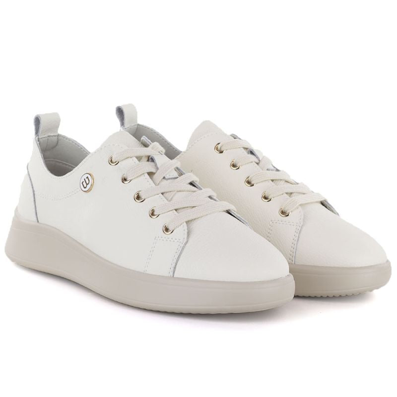 Beige women's leather shoes Vinceza 41508