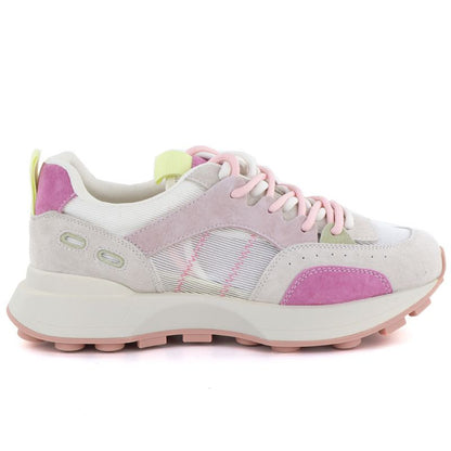 Women's pink suede leather shoes Vinceza 66725