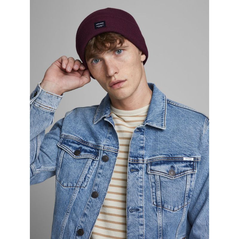 Jack & Jones Jacdna Beanie Noos M 12092815 Burgundy