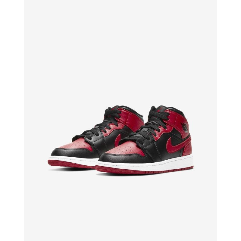 Air Jordan 1 Mid Banned GS retro shoes - 554725-074