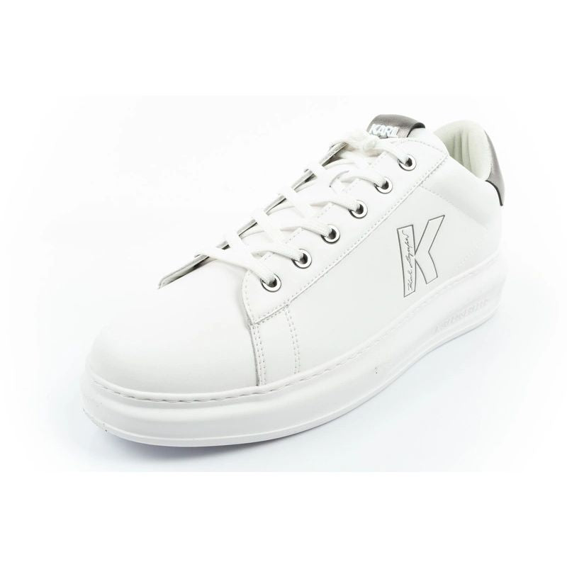 Karl Lagerfeld men's shoes sneakers Kapri natural leather white