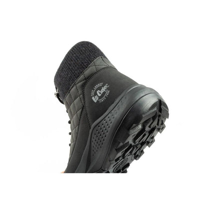 Lee Cooper women's winter hiking sports shoes, insulated, black, eco-leather
