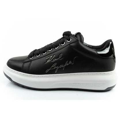 Karl Lagerfeld men's shoes sneakers Kapri natural leather black