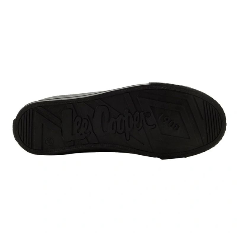 Lee Cooper women's sports shoes fabric sneakers stylish black