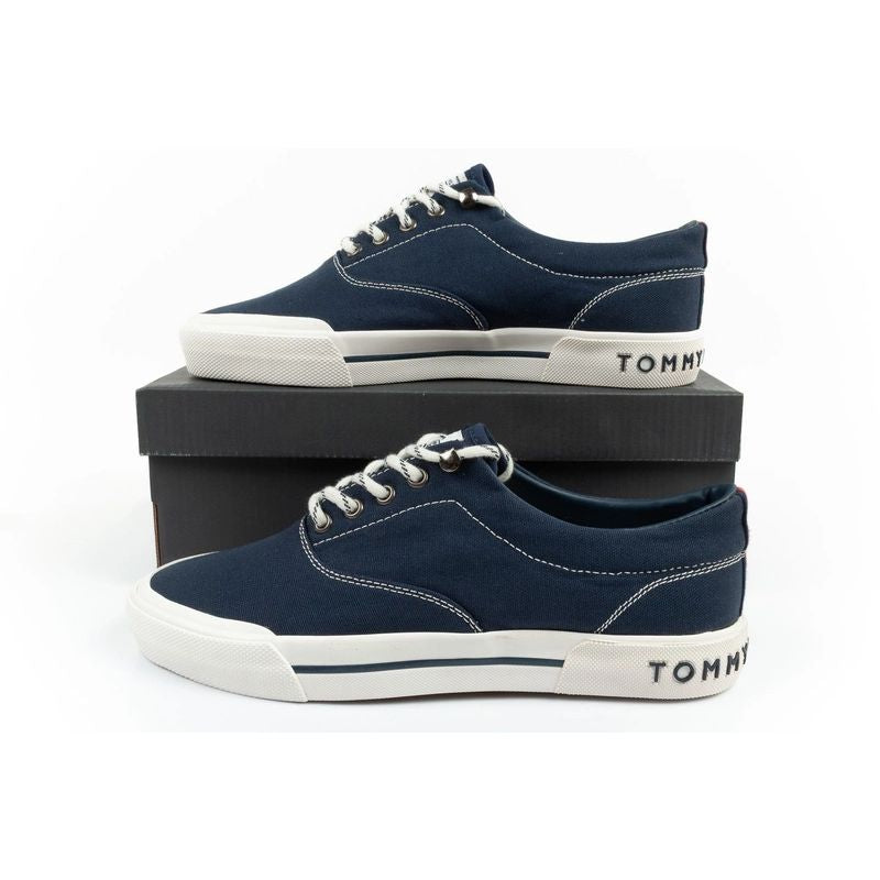 Tommy Hilfiger men's sports shoes sneakers fashionable comfortable navy blue