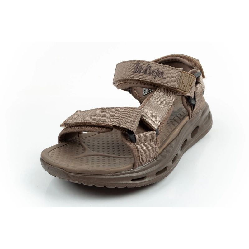 Lee Cooper men's shoes with velcro straps for summer beach sandals light green
