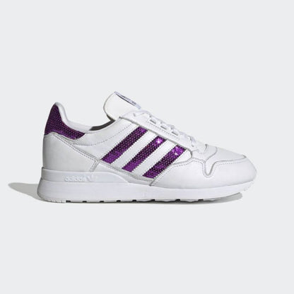 Adidas Originals ZX 500 Cloud White/Shock Purple women's shoes - G55663