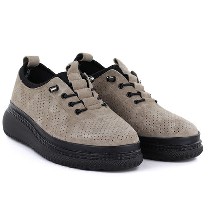 Leather openwork platform shoes fango Jezzi 26PB18-135