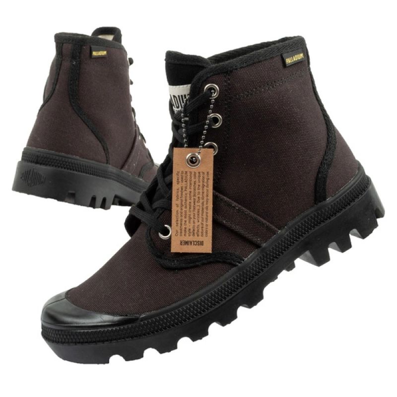 Women's sports shoes, ankle boots, Palladium Pallabrousse, black