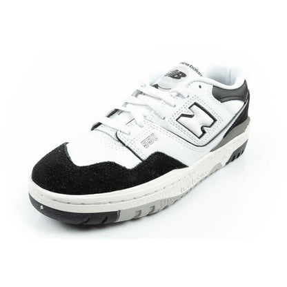 New Balance 550 youth sports shoes sneakers leather fashionable black white