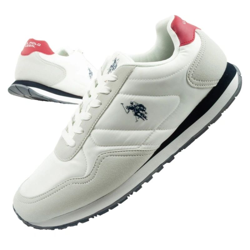 US Polo Assn sports shoes sneakers men's fashionable comfortable white